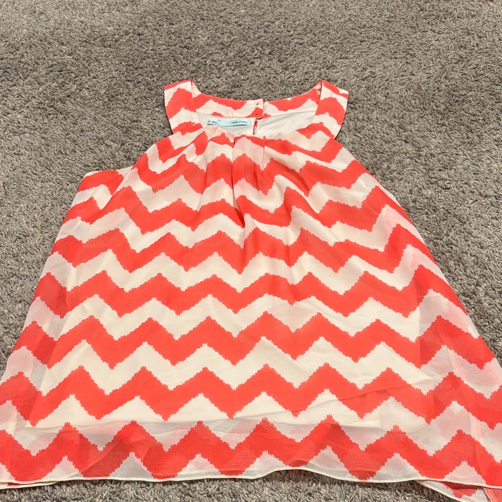 Vibrant Chevron Sleeveless Top